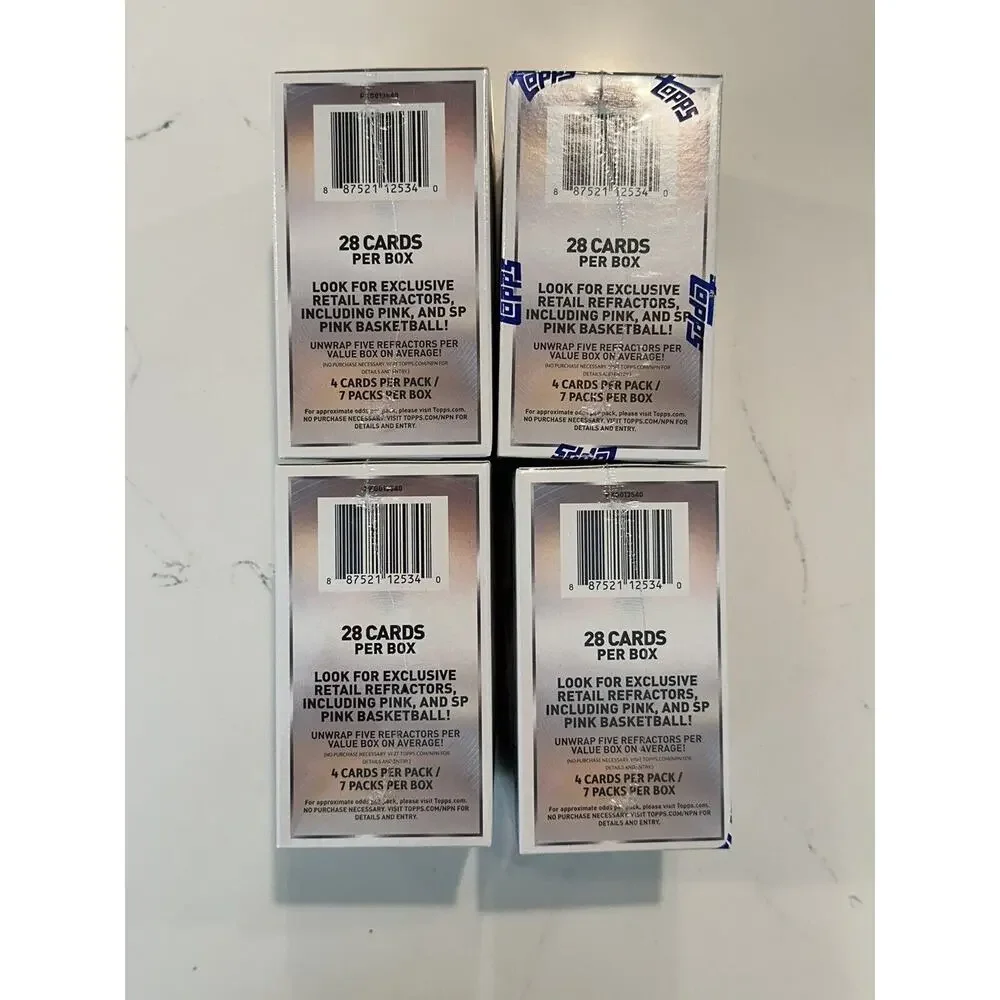 (LOT 4) 2023-24 Topps Chrome Basketball Factory Sealed Value Blaster Box IN HAND - Picture 5 of 7